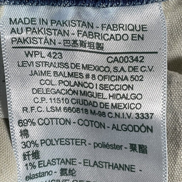 Signature Levi Strauss Shorts Size 12/31 Womens High Rise Bootie Denim Jeans - Picture 10 of 11